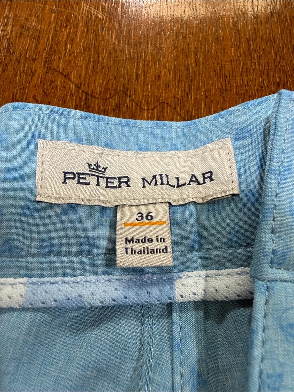 Peter Millar Light Blue Micro-Pattern Flat-Front Shorts